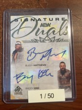 2025 UD AEW SP Signature Edition Dual Autos - Brody King, Buddy Matthews 01/50
