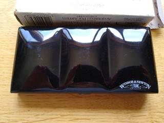 Vintage Winsor Newton Watercolor Palette Box 12 half pans unused in box