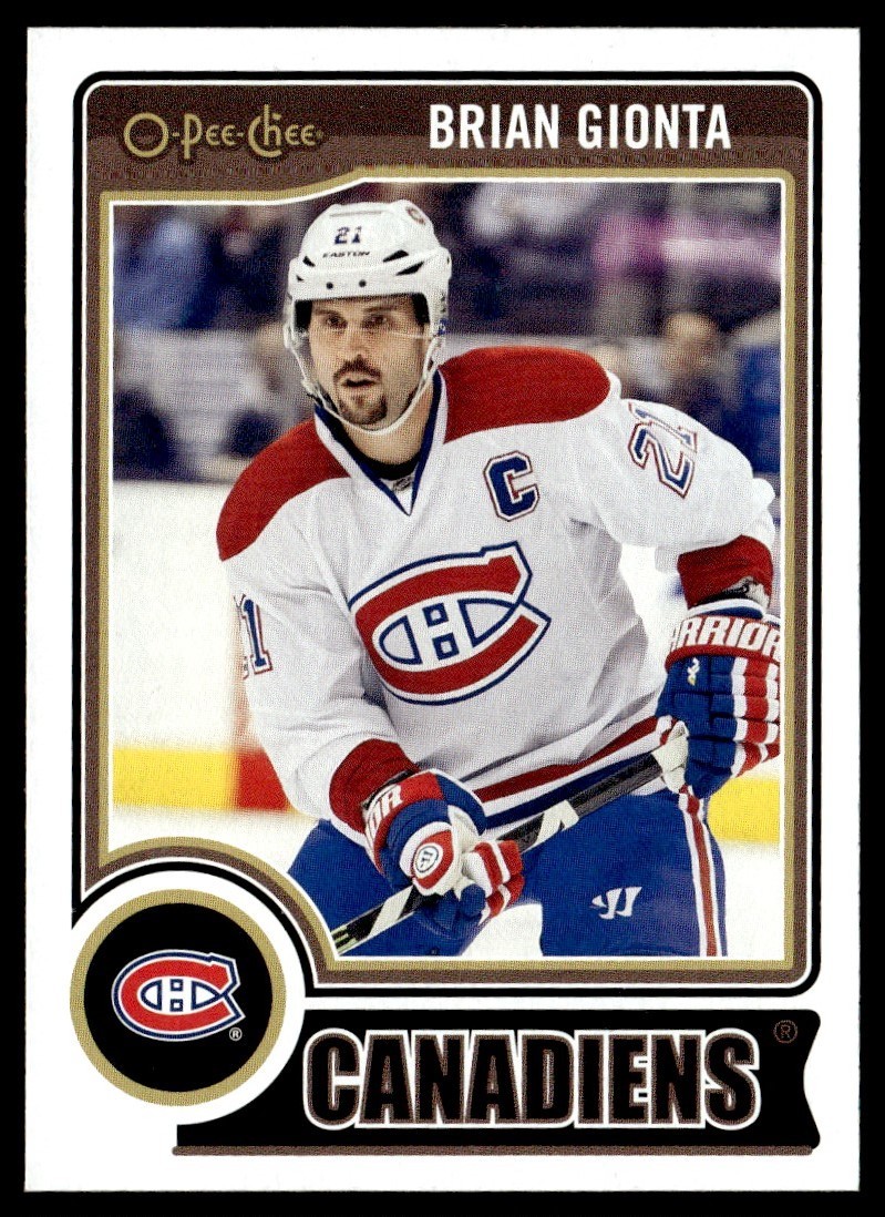 2014-15 O-Pee-Chee Brian Gionta Montreal Canadiens #204