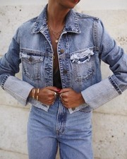 RRP $259 Nobody Denim Reverse Jacket Inside Out Size XS