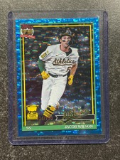 2025 Topps Series 1 Jacob Wilson 1991 Topps Crackle Foil Blue /150 Variation