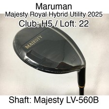 Maruman Majesty Royal Hybrid Utility 2025 H5 Hybrid  22 Majesty LV-560B Stiff Ri