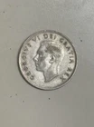 1952 Canada Silver Quarter King George VI Caribou Design Vintage Canadian Coin