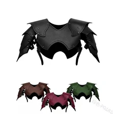 Medieval PU Rivet Armor Viking Knight Gladiator Shoulder Armor Breastplate Cos