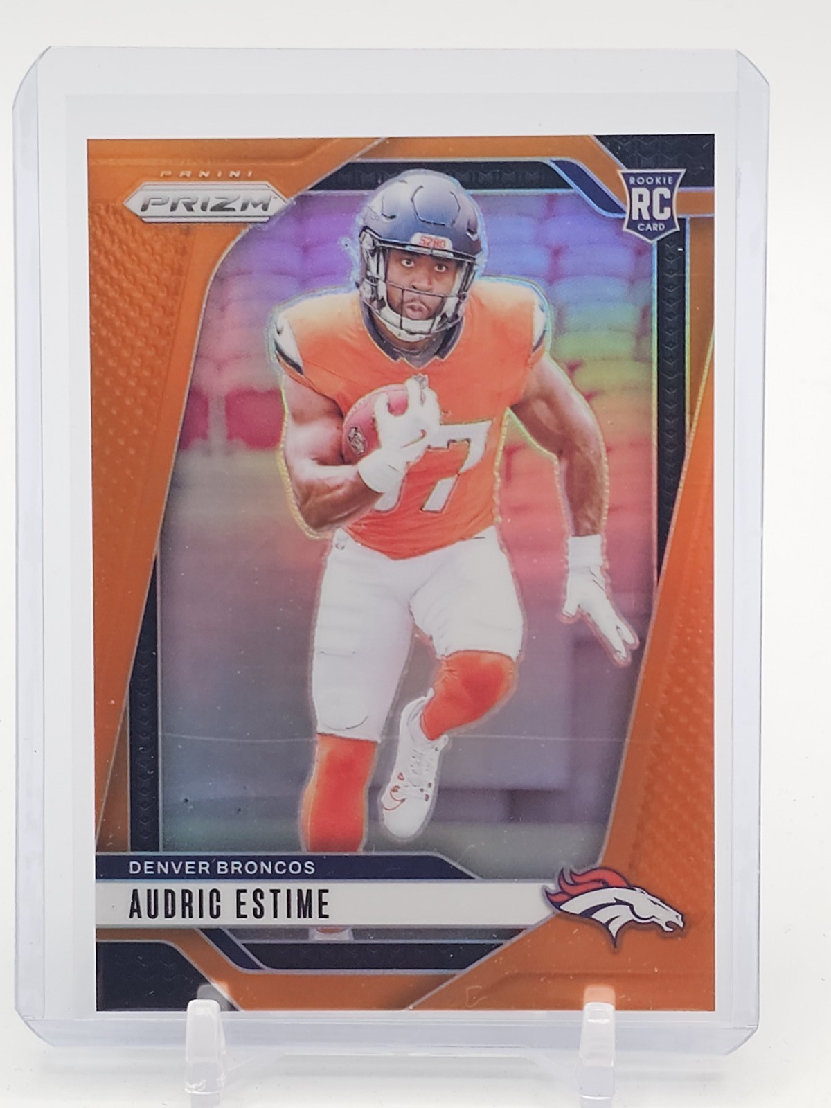 Audric Estime Panini Prizm #306 Orange