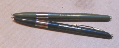 2 Vintage Farmers Elevator Co. Ink pens, Table Grove Ill.