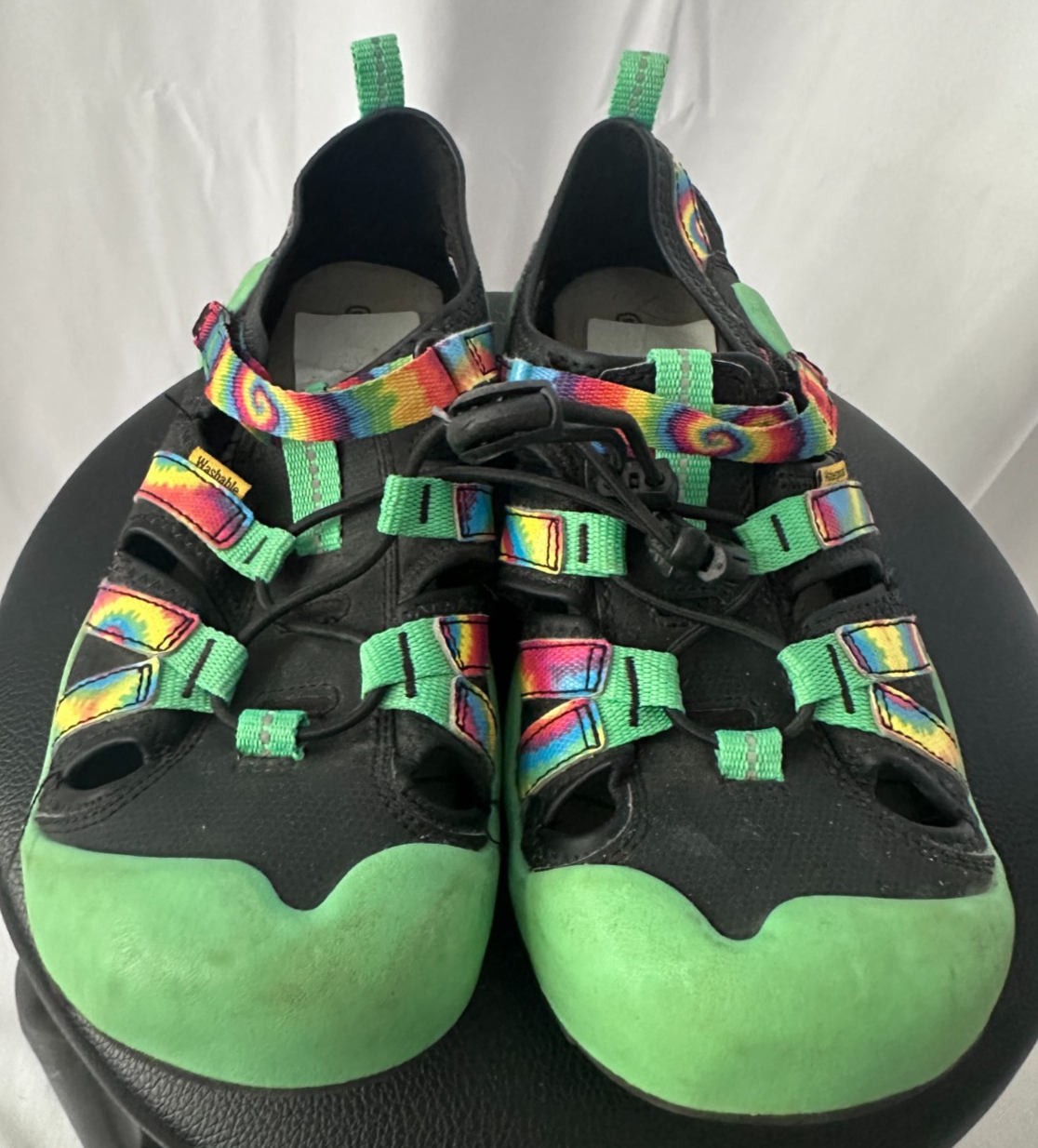 Sandalo Keen Notch Creek nero verde arcobaleno lacci elastici ragazzo taglia 6