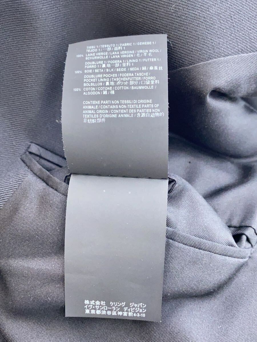 Giacca sartoriale SAINT LAURENT 46 lana nera tinta unita V88X 507472 Y404W 1000 usata