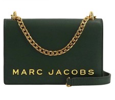 Marc Jacobs Mini Double Take Leather Crossbody Bag (Kombu Green) - $350 RETAIL