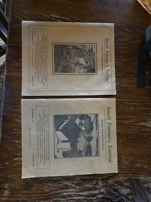 2 Vintage Small Farmer's Journal Featuring Practical Horse-Farming 