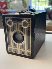 Kodak Brownie Junior Six-20 Art Deco 620 Roll Film Box Camera Vintage Decor