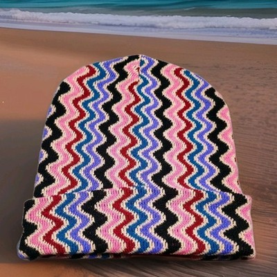 MISSONI Beanie Wollmütze Onesize Unisex Zickzack Muster
