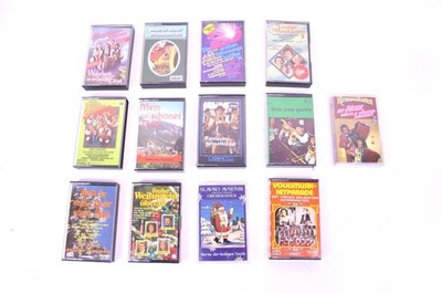 13 tlg. Set Musikkassetten Volksmusik Evergreens Weihnachten Sammlung Konvolut