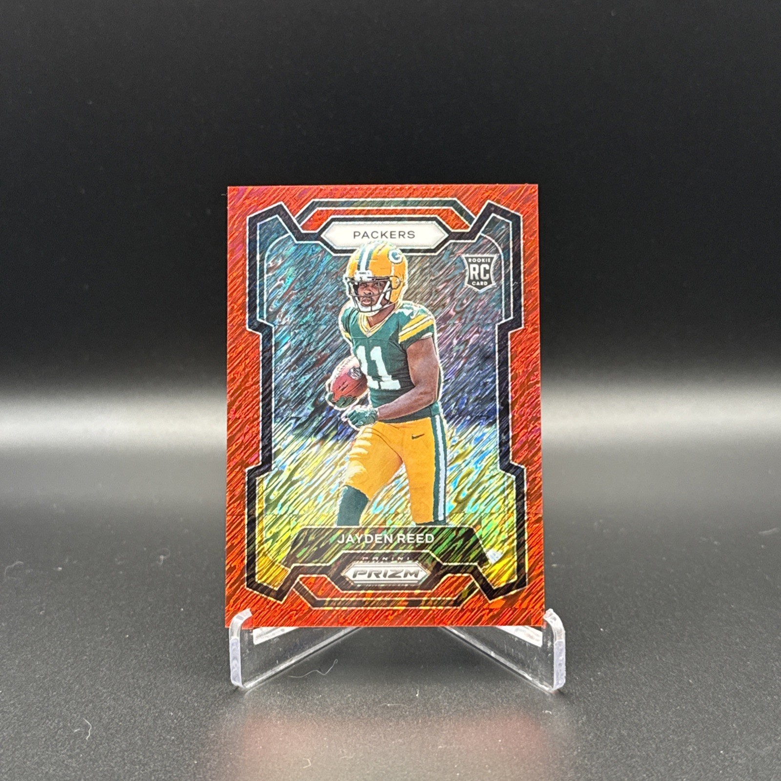 2023 Panini Prizm Jayden Reed Red Shimmer /35 #334 Rookie RC