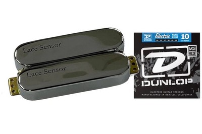 Lace Sensor Dually Red/Silver Pickup (with Chrome Cover) w