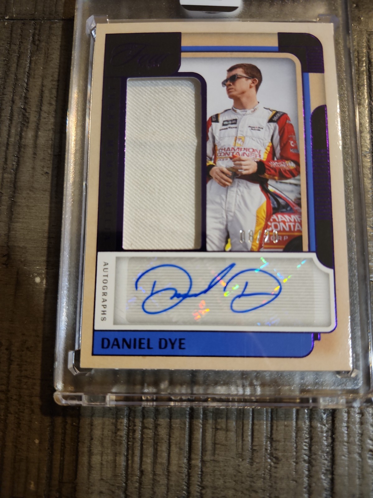 2026 Panini Turn Four DANIEL DYE 08/20 patch Autograph
