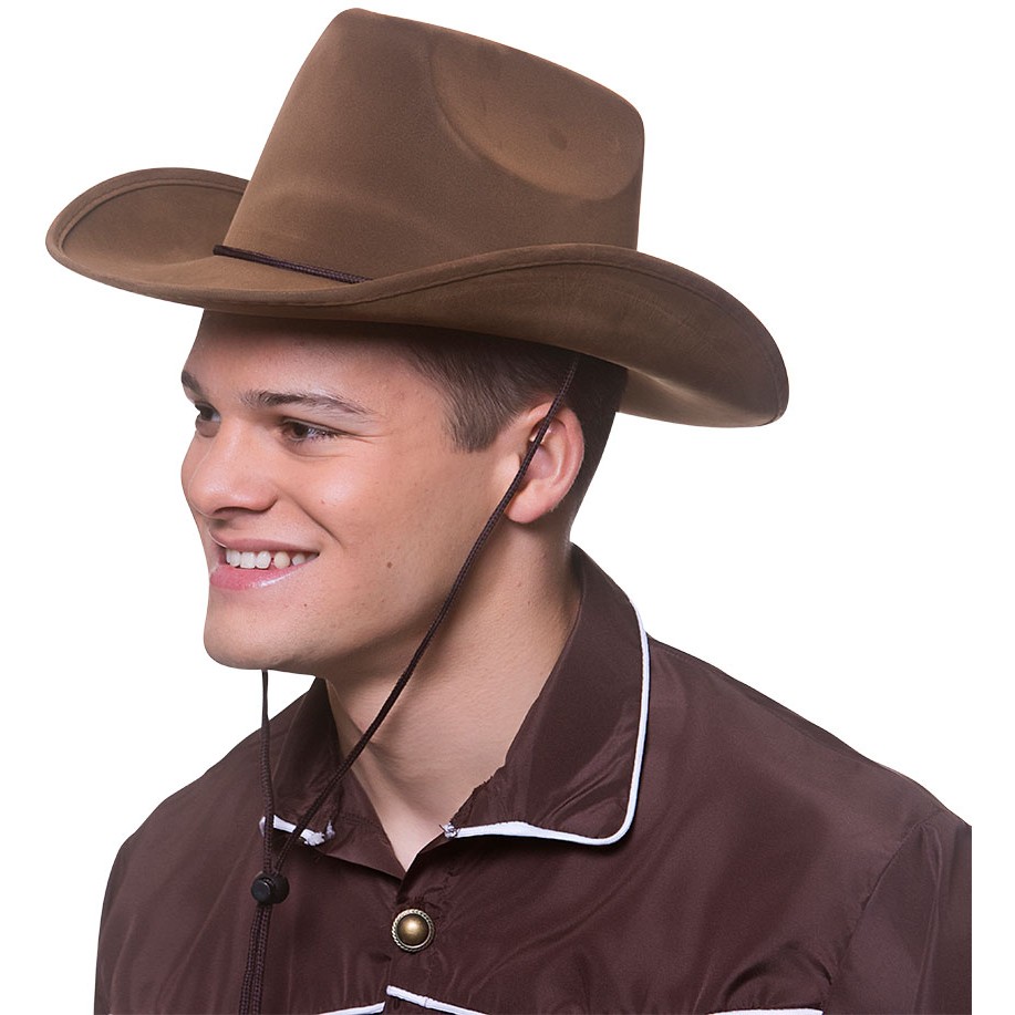 Wicked Costumes Brown Suede Super Deluxe Cowboy Hat