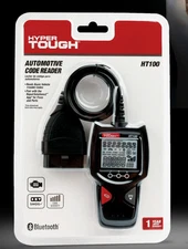 Hyper Tough HT100 Black Portable Bluetooth OBD2 Vehicles Automotive Code Reader