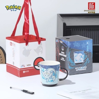 Original Pokemon Mug Color Change Heat Sensitive Vaporeon & Flareon Coffee Tea