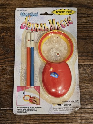VTG Motorized Spiral Magic Spirograph Toy Dollar Tree New Sealed See Description