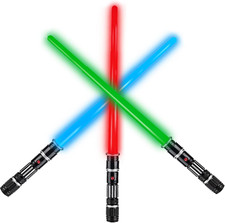 3 Pack 3 Colors Saber Light up Swords with FX Sound Motion Sensitive and Realis