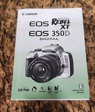 Canon EOS Digital Rebel XT / 350D Camera Instruction Manual / Guide In Eng C3