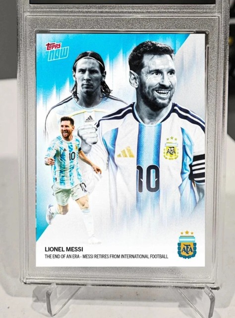 Graded Gem-mt 10 Lionel Messi 2026 Topps Now #001 "messi Retires" Presale