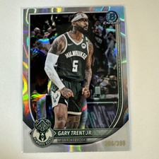 2025-26 Bowman Chrome Basketball #BCV-165 Gary Trent Jr. ~306/399~Ray Wave Lava