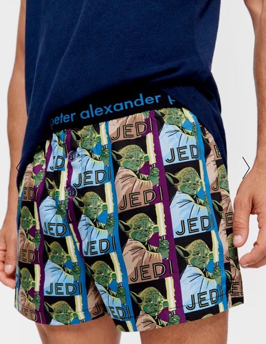 Peter Alexander Star Wars Yoda Boxer Shorts Size XL RRP$59.95