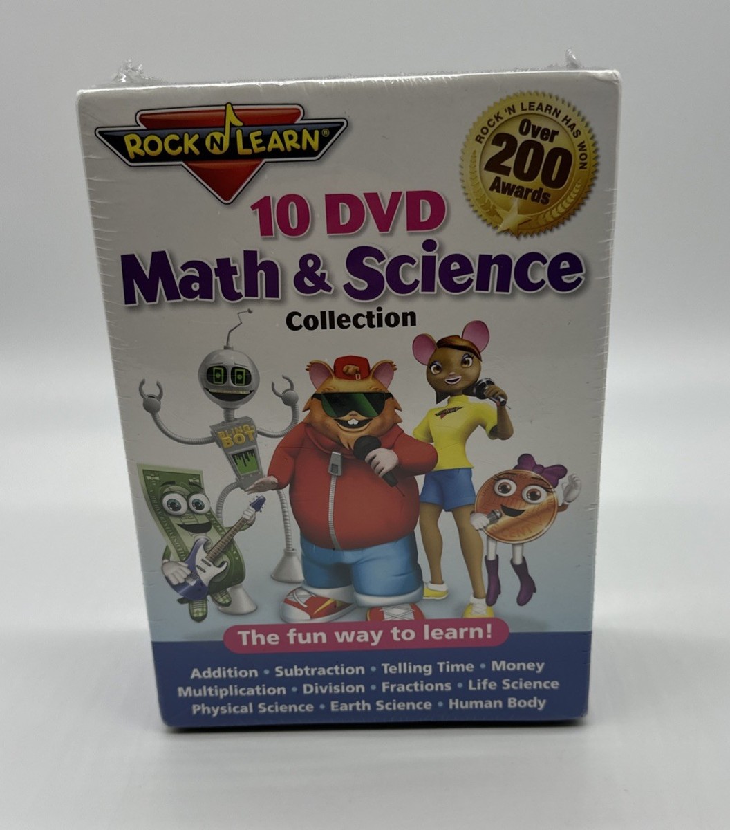 Rock N Learn 10 DVD Math & Science Collection RL306 for sale Rock N Learn 10 DVD Math & Science Collection RL306 for sale