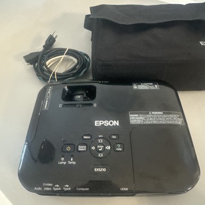 Epson EX5210 Projector - 11 Lamp Hours! H429A 2800 Lumens 3LCD WORKING No Remote