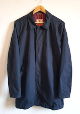 Giacca Impermeabile Uomo Baracuta G10 Navy Harrington Mod con Fraser Tartan Medium