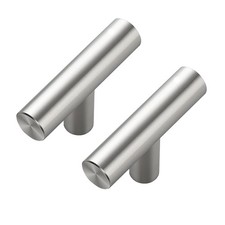 30 Pack Brushed Nickel Cabinet Knobs - Kitchen Silver Pulls for Drawer Stainl...