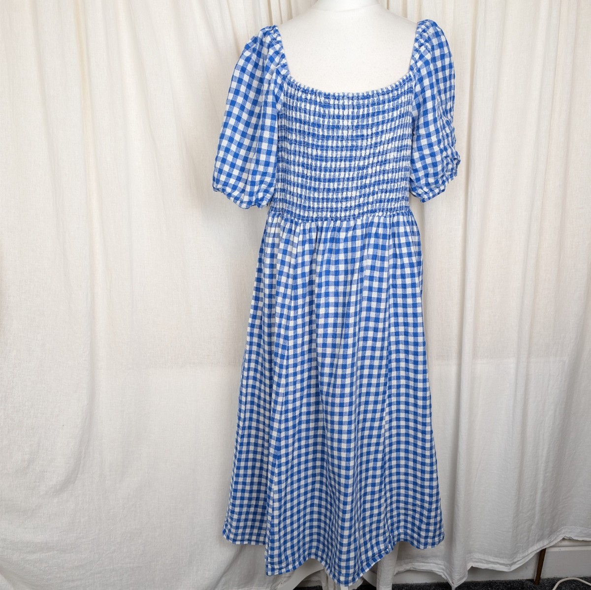 chinese dress ladies Ladies Linen Button Midi Dress main image 1