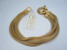 Nina Ricci Gold Plated Bracelet 7 1/2 - 7610