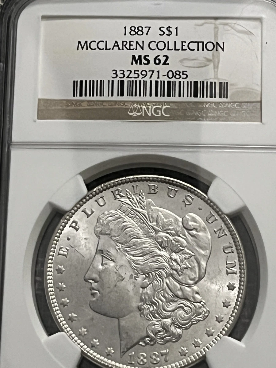 MS 62 Graded 1887 Year Morgan US Dollars (1878-1921) for sale | eBay
