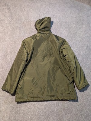 Vintage Army Jacket Mens L B9 B-9 Parka Split Hood 50s 60s