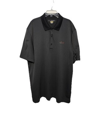 Greg Norman Play Dry Polo Shirt Men s XXL Dark Gray Black Golf Casual