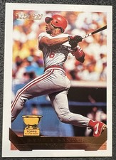 1993 TOPPS GOLD ALL STAR ROOKIE REGGIE SANDERS (CINCINNATI REDS) #83 NM/MT