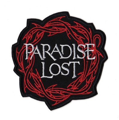 Paradise Lost Sew On Patch Crown Of Thorns English Gothic Doom Metal Band Logo