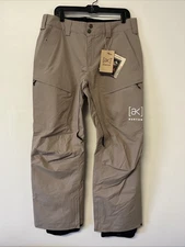 2025 Mens Burton [ak] Swash GORE-TEX 2L Snowboard Pants Medium Summit Taupe NEW