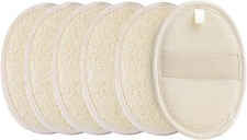  Pack of 6 Loofah Sponge Pads Natural Organic Bath Luffa Sponges Pads Natural B