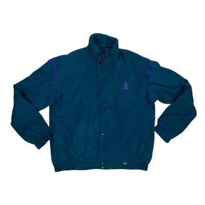 Veste Imperméable GORE TEX Vintage Années 70/80 Taille L Verte Violette Golf - Photo 1/4