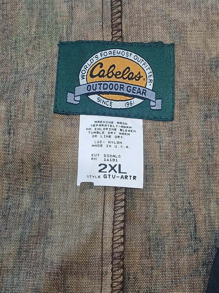 Cabela's Upland Strap Field Vest in Camo Green Men's Size 2XL Hunting Advantage - Image 2 of 4