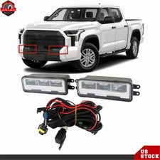 For 2022-2024 Toyota Tundra Bumper Led Fog Lights Driving Lamps Leftright Side For 2022-2024 Toyota Tundra Bumper Led Fog Lights Driving Lamps Leftright Side