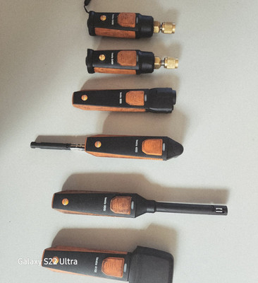 Testo 405i Hot Wire Anemometer Probe 0-30 m/s w/ Temperature Measurement