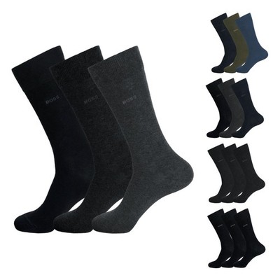 3, 6, 12 Paar BOSS Herren Business Socken Strümpfe RS Uni CC