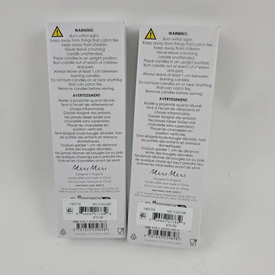 Meri Glitter Birthday Candles Lot of 48 ( 2 packs of 24) 5.75" Tall Blue Green - Image 3 of 4