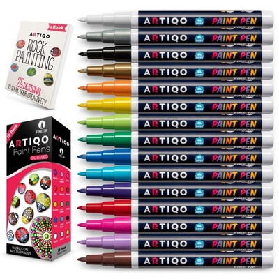 Oil Based Paint Pen, Permanent Paint Marker Quick-Dry, Waterproof Craft Supplies