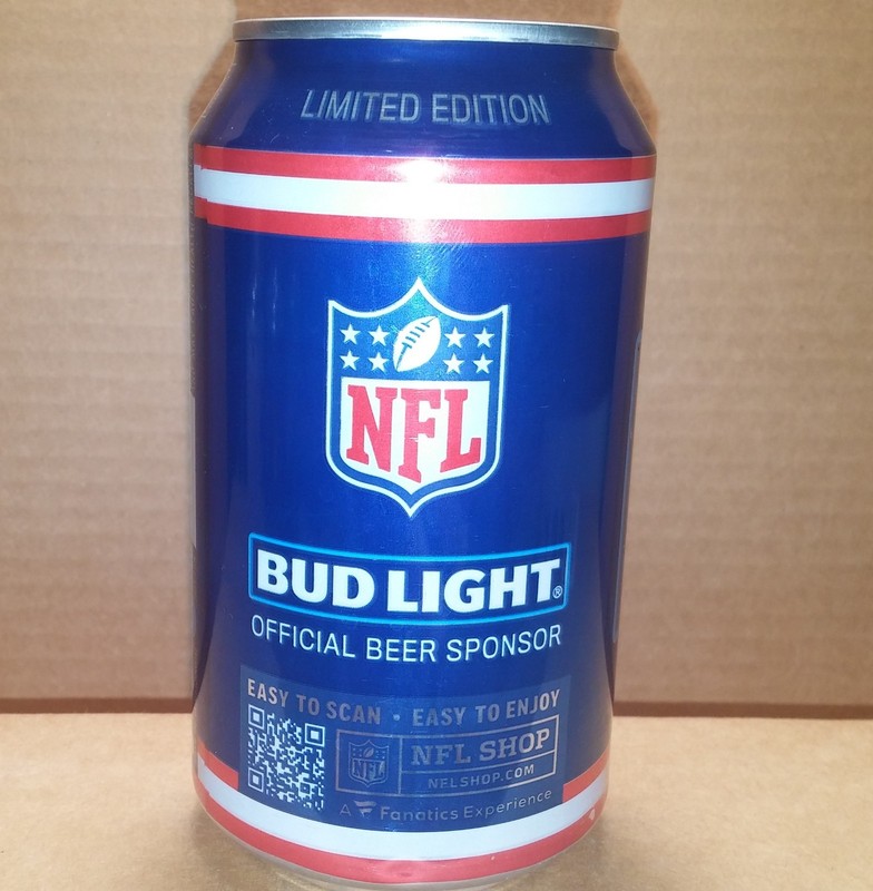 Bud Light NFL 12oz. beer can Budweiser Anheuser-Busch Company - 2025 - EMPTY
